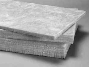 thermal insulation / fiberglass / rigid panel / incombustible