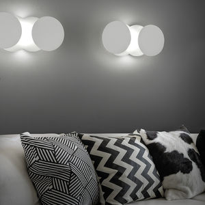 contemporary wall light / metal / methacrylate / LED