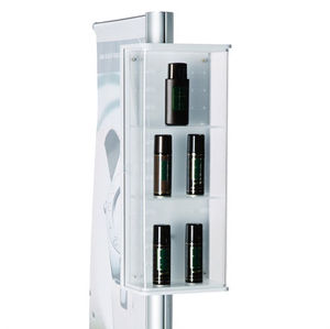 contemporary display case / with legs / wooden / commercial