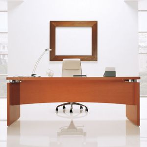 executive desk / wooden / aluminum / classic