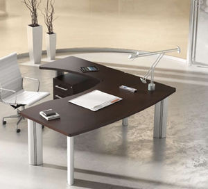 executive desk / wooden / aluminum / classic