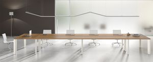 conference table / rectangular / contemporary / wood