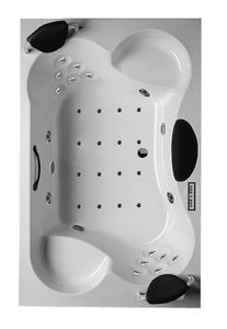 acrylic bathtub / 4-seater / whirlpool