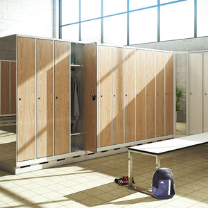 steel locker / for public buildings / for sports facilities / for industrial use