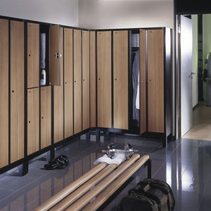 steel locker / for sports facilities / for industrial use / secure