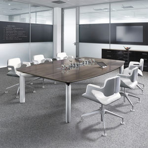contemporary boardroom table / wooden / rectangular