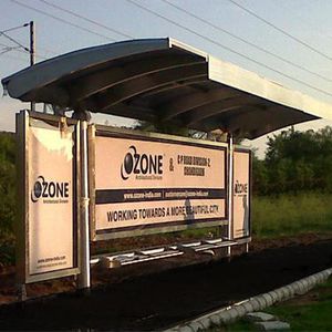 metal bus shelter