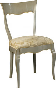 classic chair / fabric / wooden / upholstered
