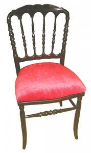 classic chair / fabric / wooden / upholstered