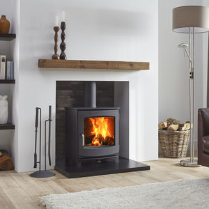wood heating stove / contemporary / cast iron
