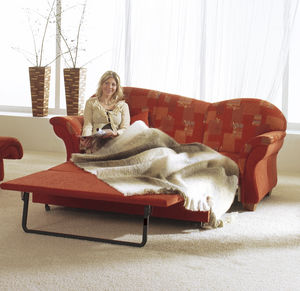sofa bed / traditional / fabric / 3-seater