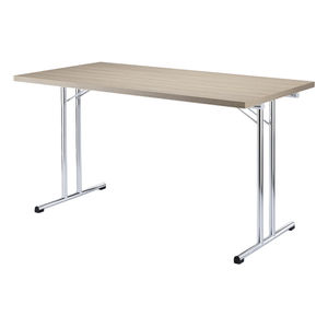 contemporary table / steel / rectangular / for public buildings
