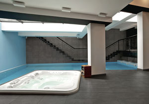 poolside tile / floor / porcelain stoneware / polished