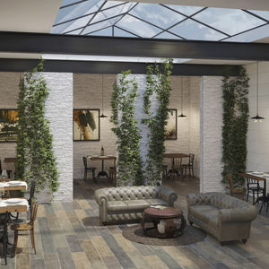 indoor tile / floor / porcelain stoneware / rectangular