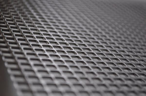 perforated sheet metal / steel / facade / with square perforations