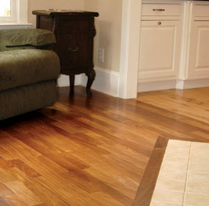 engineered parquet flooring / glued / chestnut / oiled