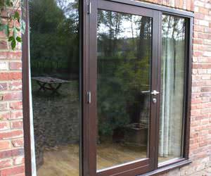 swing French door / wooden