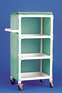 linen trolley / plastic / for healthcare facilities / commercial