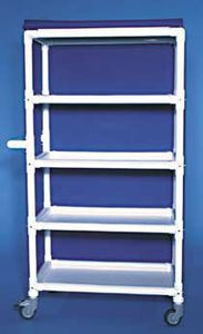 linen trolley / plastic / for healthcare facilities / commercial