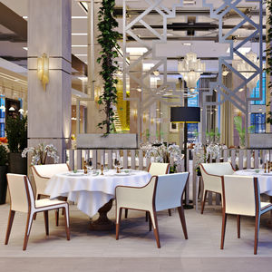 contemporary chair / wooden / contract