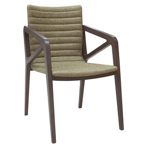 contemporary armchair / fabric / contract