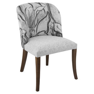 contemporary chair / upholstered / wooden / contract