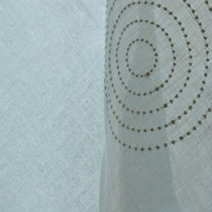 curtain fabric / geometric pattern / linen