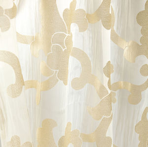 curtain fabric / patterned / viscose / polyamide