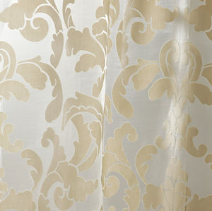 curtain fabric / patterned / cotton / polyamide