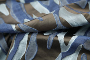 upholstery fabric / patterned / silk / jacquard