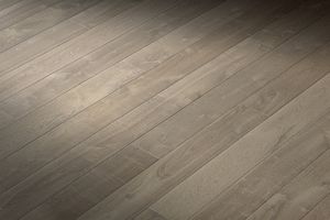 engineered parquet floor / glued / oak / varnished