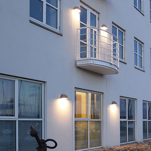 contemporary wall light / outdoor / brass / steel