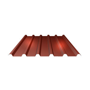 ribbed sheet metal / steel / for facade cladding / for roofs