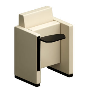 contemporary auditorium seating / polyurethane foam / tablet / folding