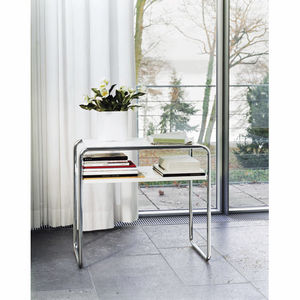 nesting table / Bauhaus design / wooden / glass