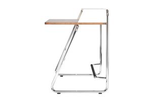 wooden desk / steel / contemporary / with storage
