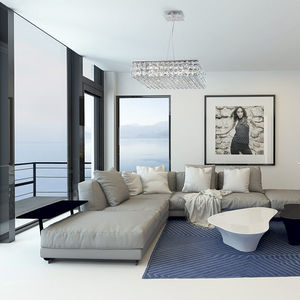 pendant lamp / contemporary / glass / halogen