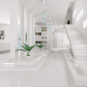 pendant lamp / contemporary / Murano glass / white