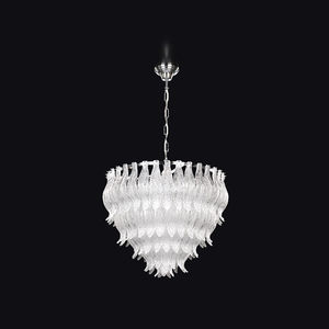 contemporary chandelier / crystal / incandescent