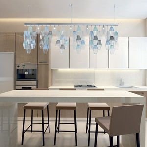 hanging light fixture / LED / Murano glass