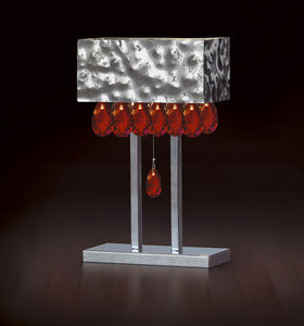 table lamp / contemporary / crystal / sculpture