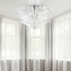 contemporary ceiling light / crystal / halogen / home