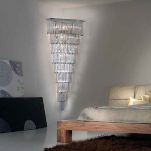 traditional wall light / crystal / incandescent