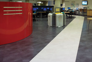 indoor flexible tile / floor / vinyl / stone look