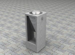 outdoor drinking fountain / concrete