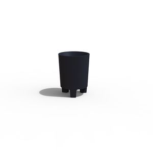 public trash can / concrete / contemporary