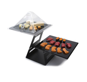 countertop display rack / food / steel / for restaurants