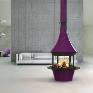 wood-burning fireplace / gas / bioethanol / contemporary
