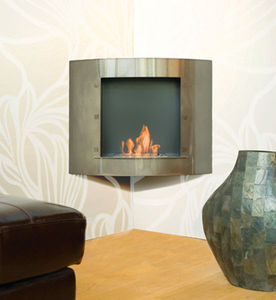 bioethanol fireplace / contemporary / open hearth / corner