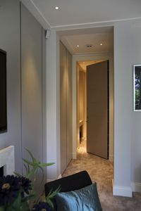 indoor door / swing / metal / acoustic